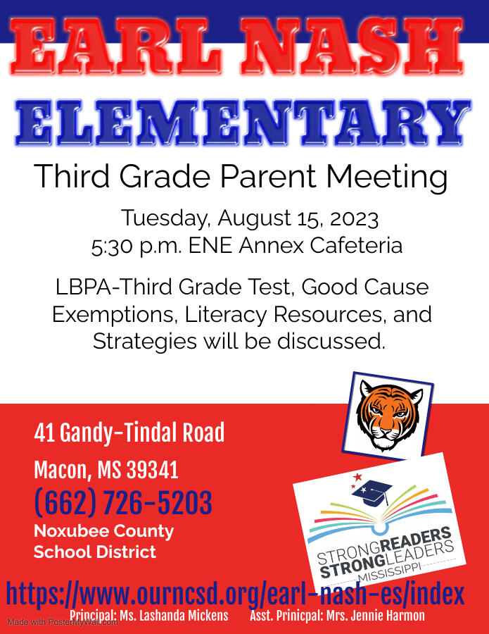 Third Grade Parent Meeting - 8/15/23