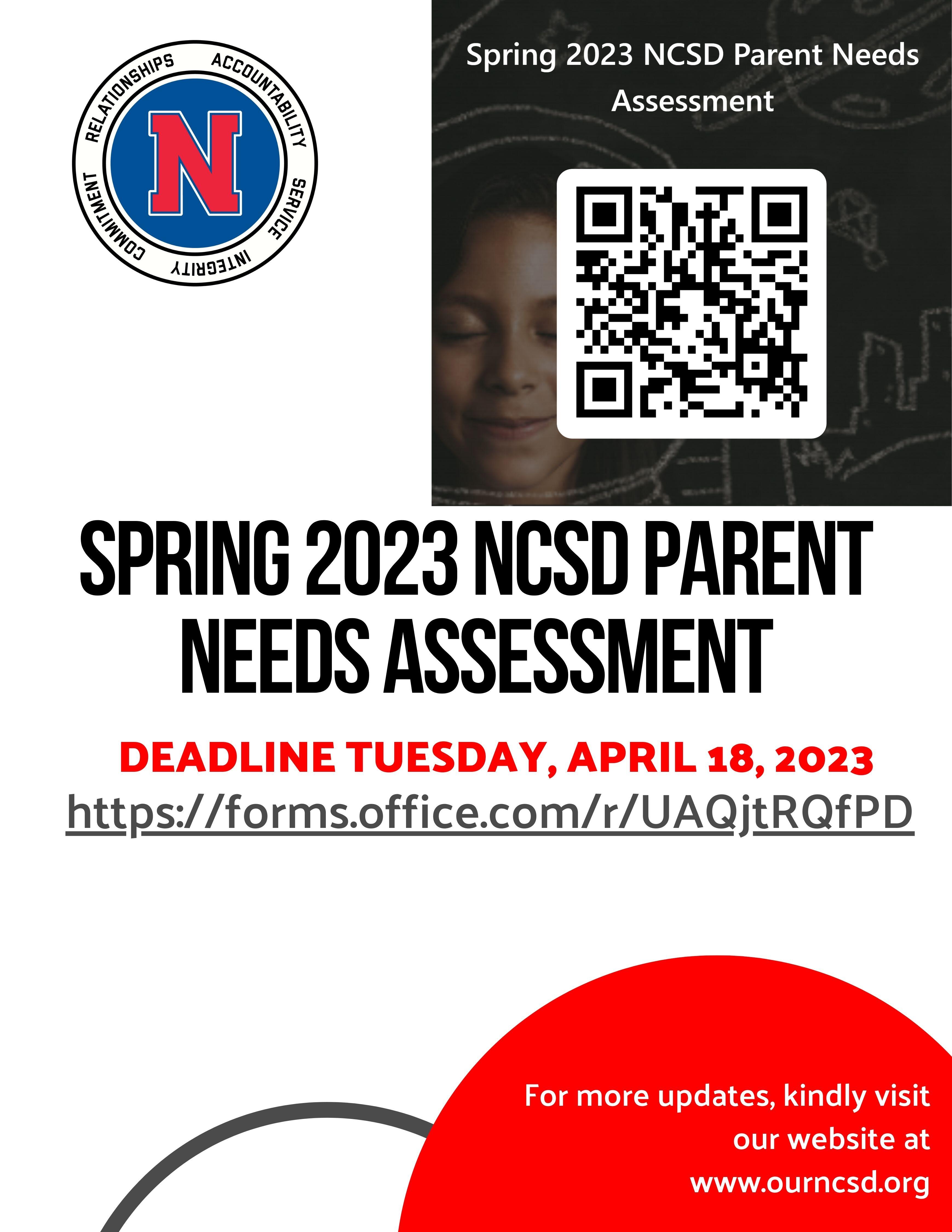 Spring 2023 - Parent Survey QR code - English