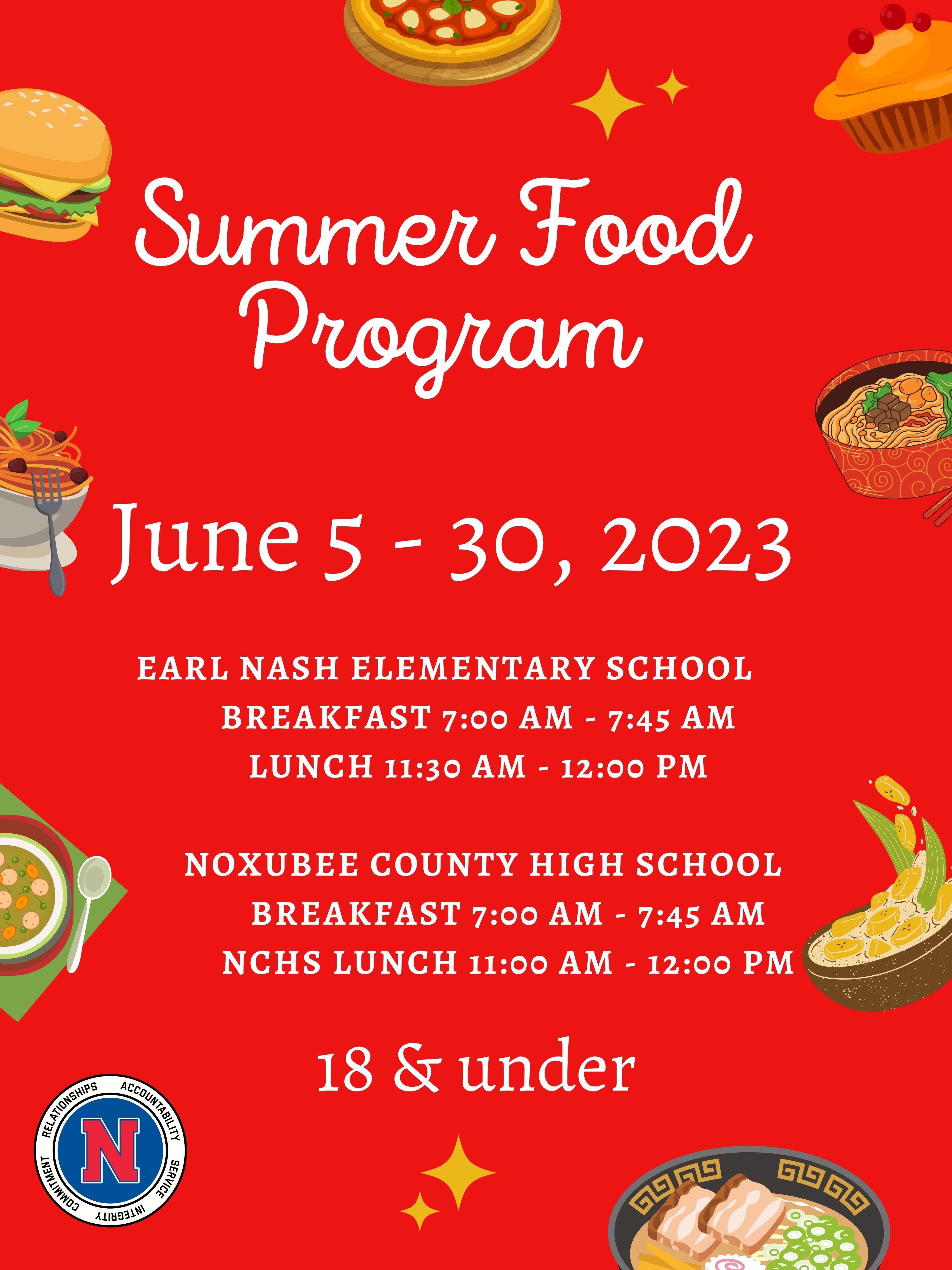 Summer 2023 Food Program