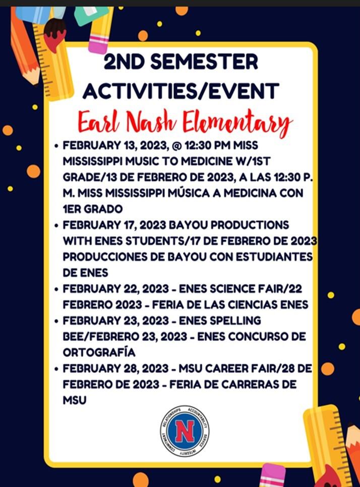 2nd Semester Activities and Events