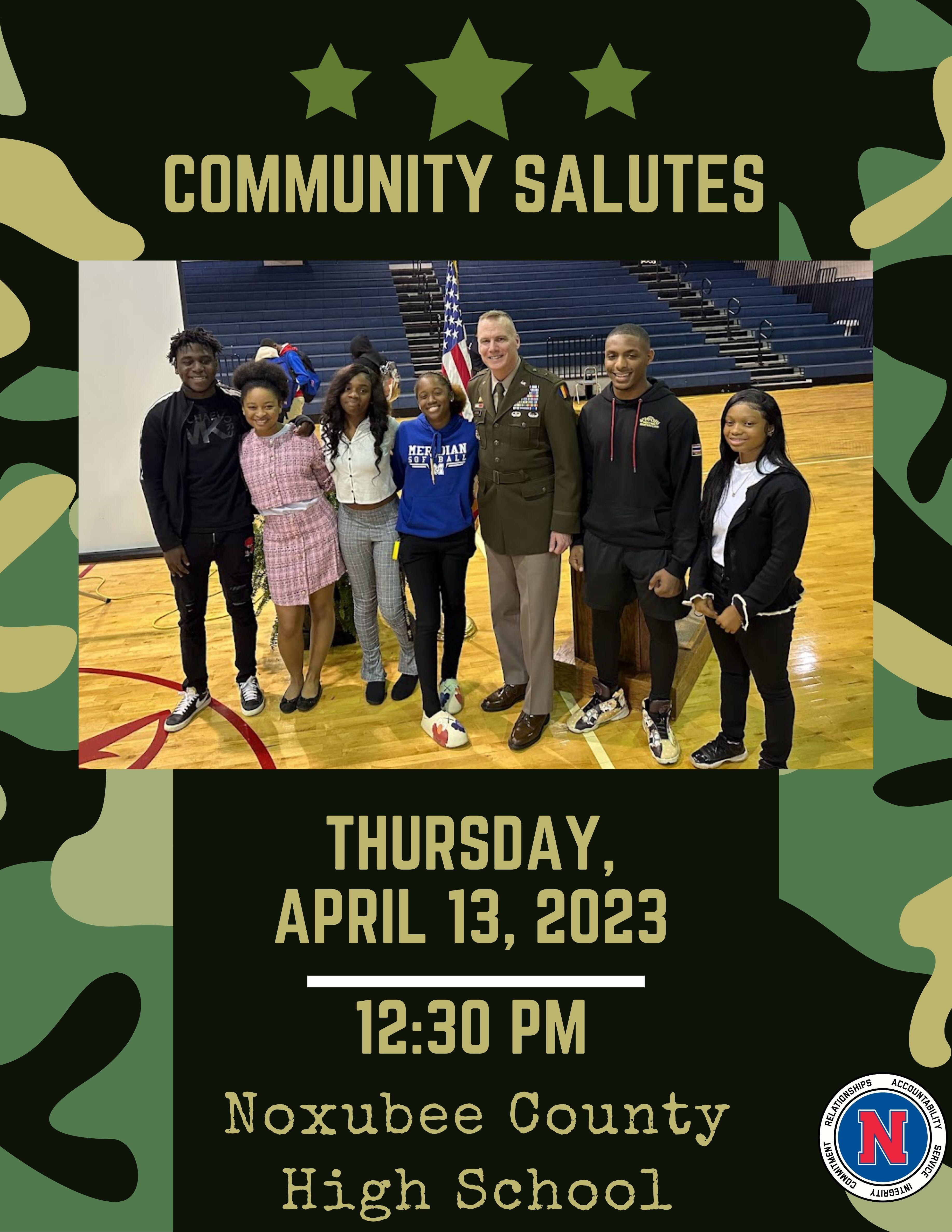 Community Salutes Thursday April 13, 2023