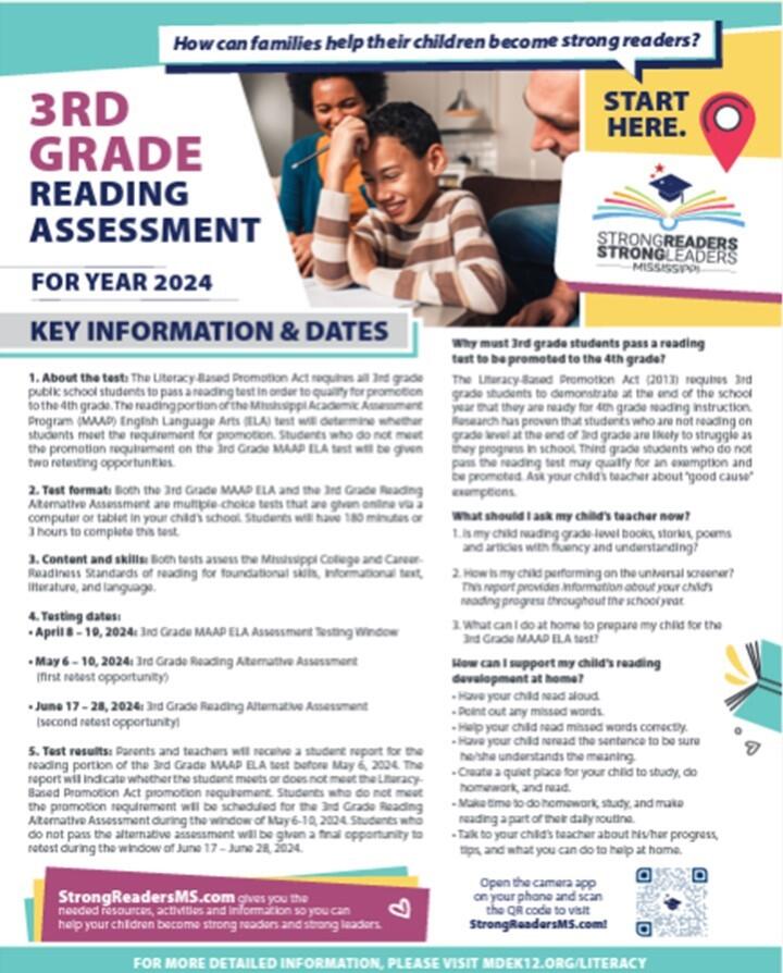 Third Grade Reading Assessment information