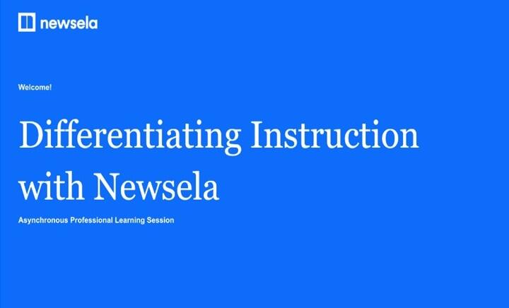 Differentiating Instruction with Newslea presentation cover